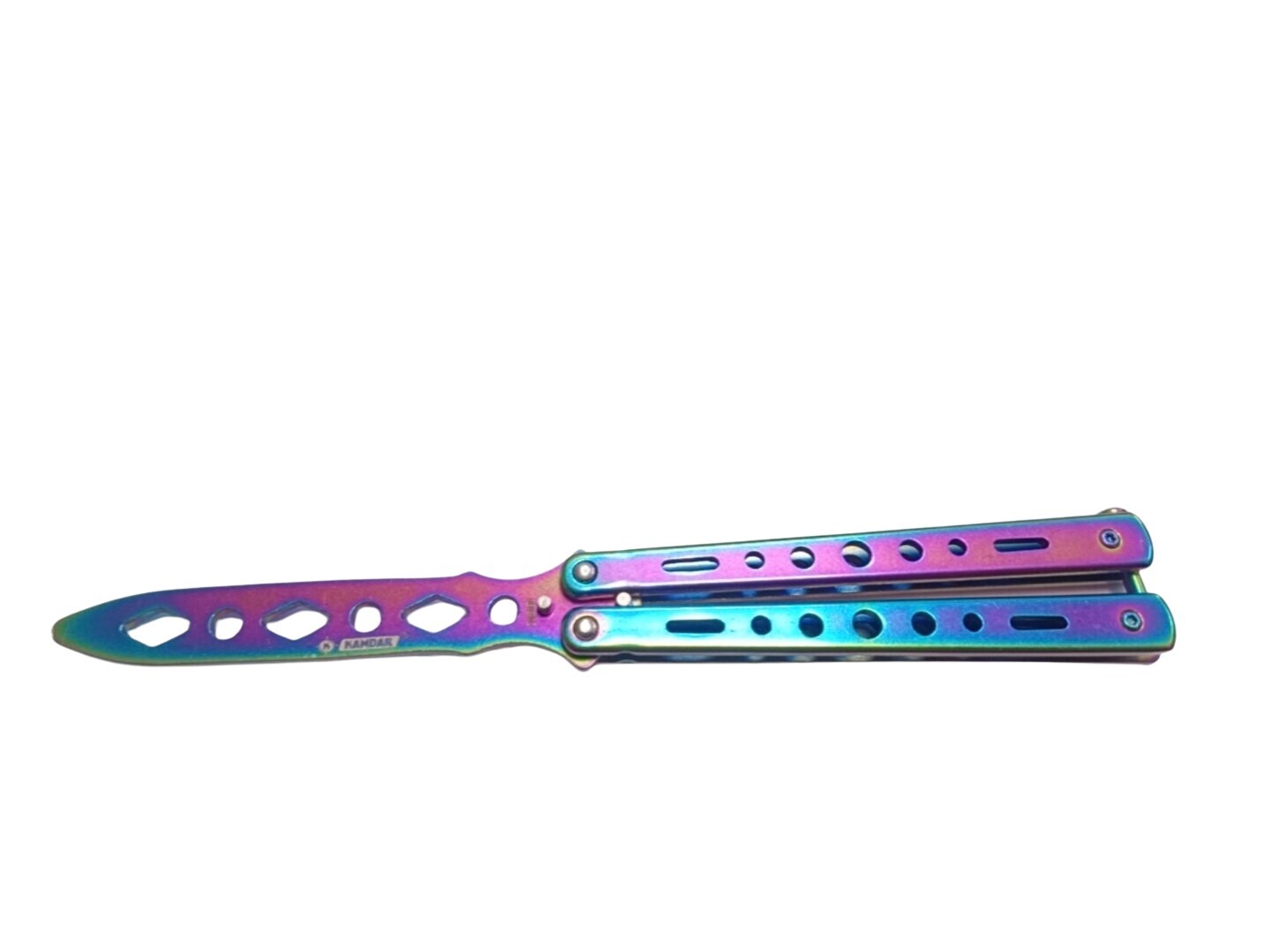 Nůž motýlek tréninkový N-642B Rainbow KANDAR®