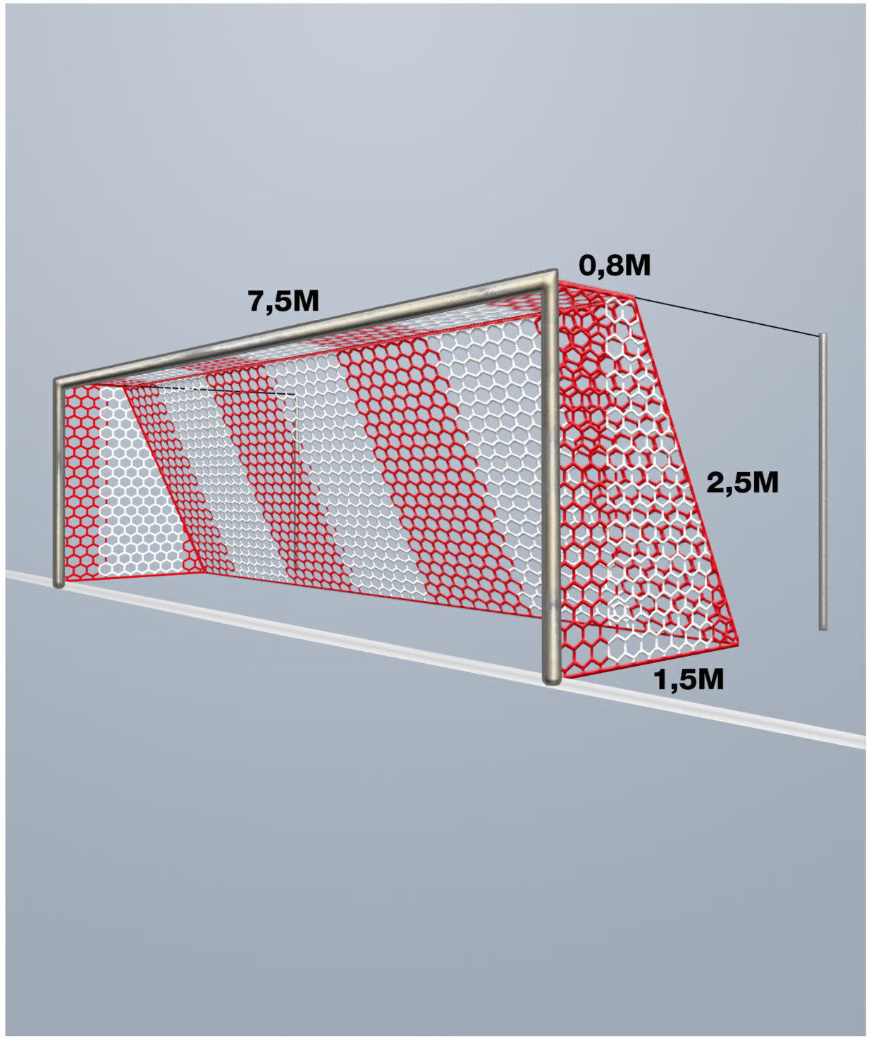 Síť Cawila Cawila Tornetz 4MM HEX120 7,5x2,5m 0,8x1,5m RotW