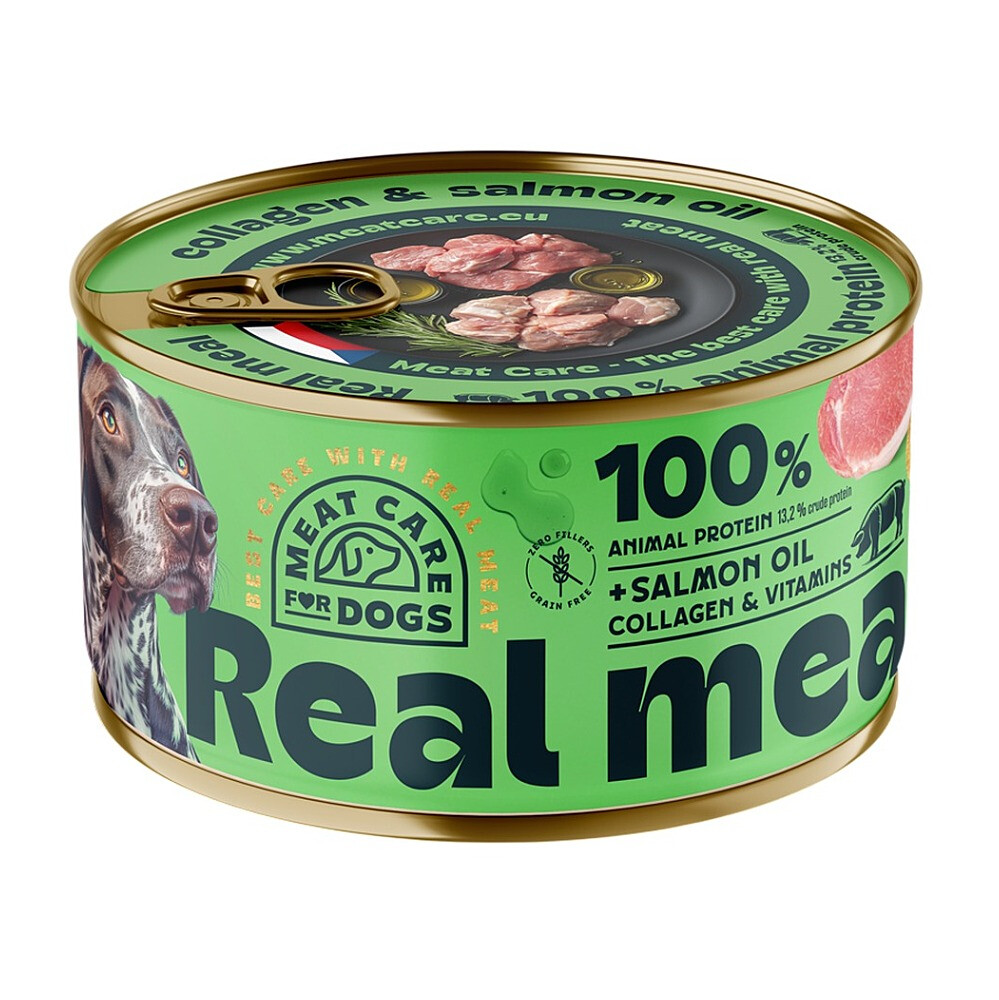 MEAT CARE For pets real meal konzerva pro psy vepřové 400 g