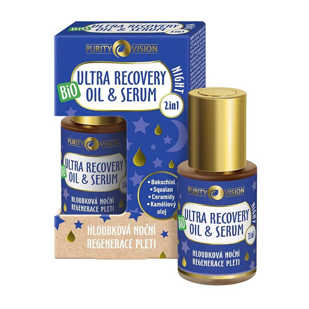 PURITY VISION Ultra recovery noční oil & serum 2in1 BIO 30 ml