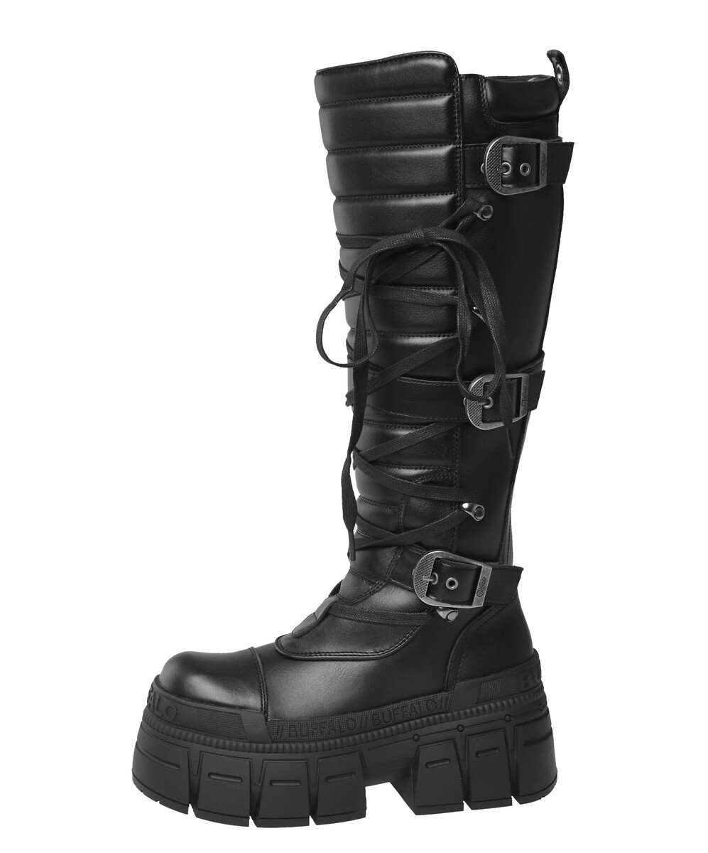 dámské boty BUFFALO - GOSPHER BIKER HI - černé 37