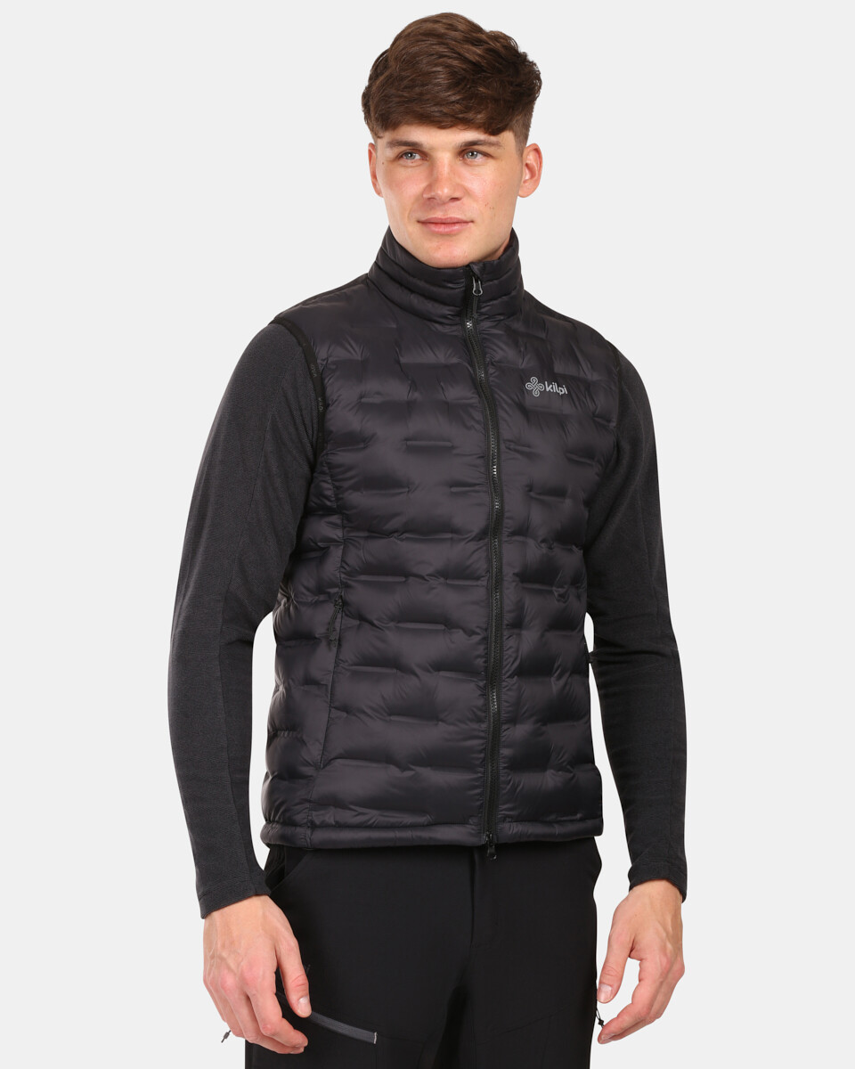 Pánská zateplená vesta kilpi nai-w černá 4xl
