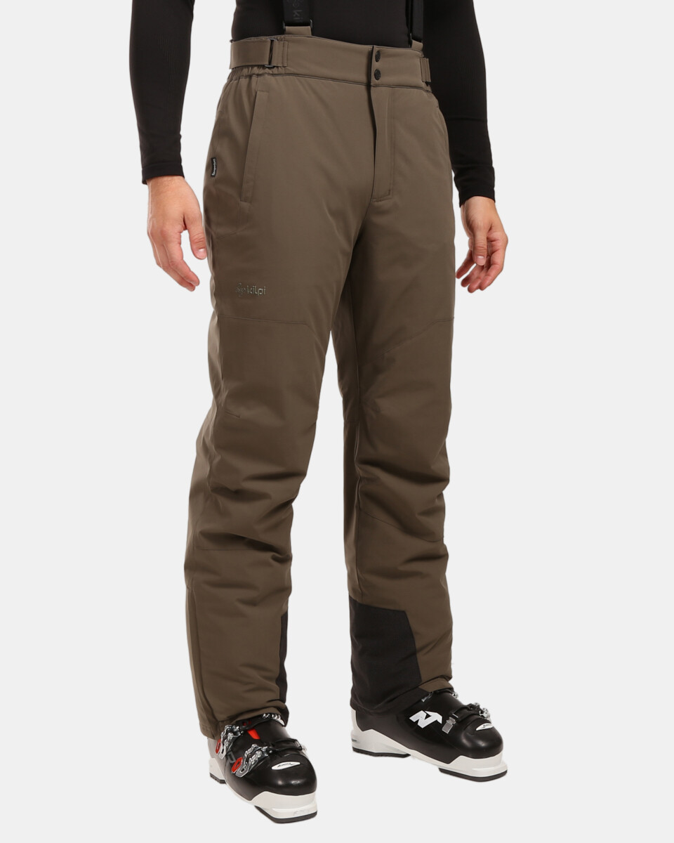 Pánské lyžařské kalhoty kilpi mimas-m khaki 3xl