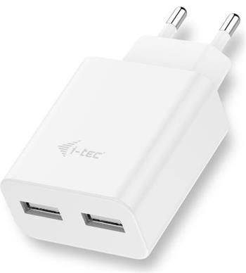 i-tec USB nabíječka 2 Port 2.4A bílá