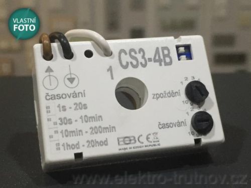 Elektrobock časový spínač CS3-4 B pod vypínač