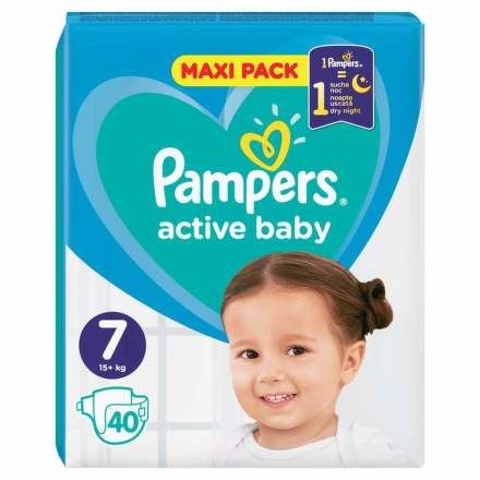 Pampers Active Baby Maxi Pack S7 40ks