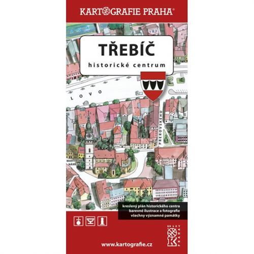 Třebíč - Historické centrum/Kreslený plán města
					 - neuveden