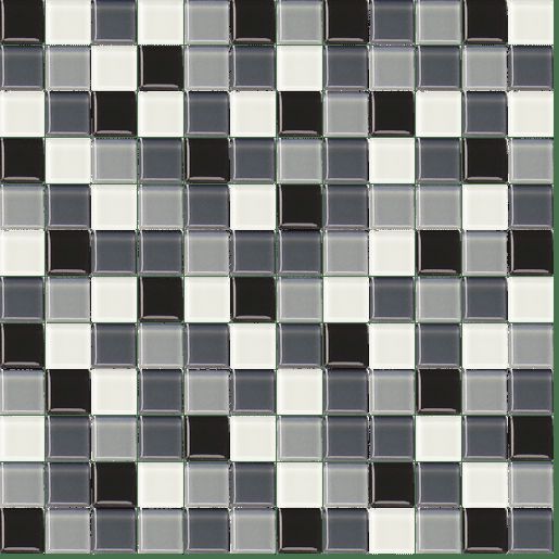 Premium Mosaic Mozaika Mix šedá 2,5X2,5 cm 30,5x30,5 cm MOS25MIX2