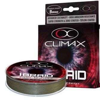 Pletená šňůra Climax iBraid zelená oliva 135m 0,16mm/14,2kg