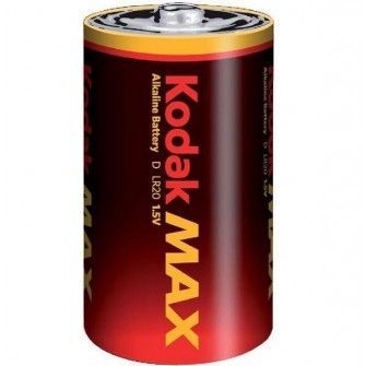 Alkalická baterie KODAK Max LR20/D velké monočlánky 2ks Energizer