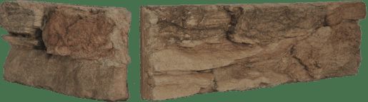 VASPO Betonový obklad SKÁLA zvrásněná hnědastý melír 23,5 x 10,8 cm krajovka