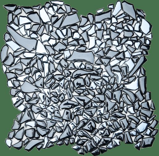 Premium Mosaic Mozaika skleněné černé oblázky síla 0,8 cm 30x30 cm MOSBKP