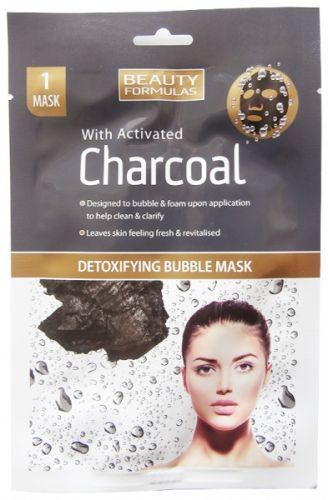Beauty Formulas detoxikační bublinková maska s černým uhlím