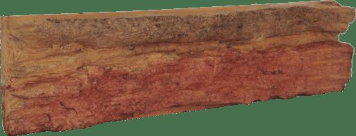 VASPO Betonový obklad SKÁLA ohnivá oranžovočervená 38,8 x 8,6 cm