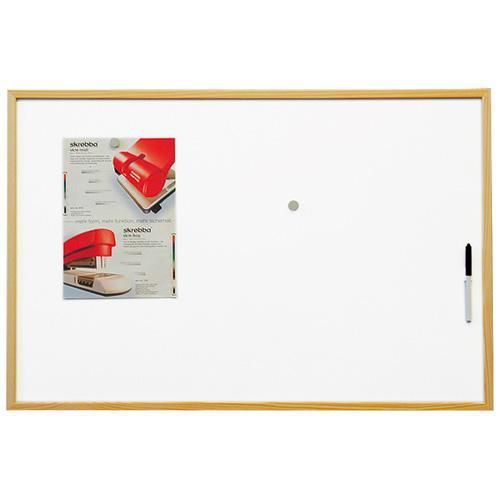 Tabule magnetická Eco board 60x90cm, lakovaný povrch, dřevený rám