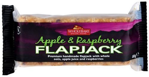 WHOLEBAKE Flapjack ovesný ovesný malina-jablko
