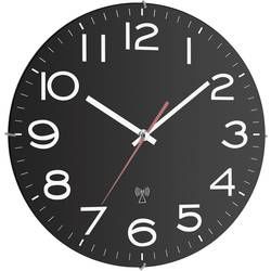 Analogové DCF nástěnné hodiny TFA 60.3509, 30,7 cm x 4,5 mm, černá/bílá/červená