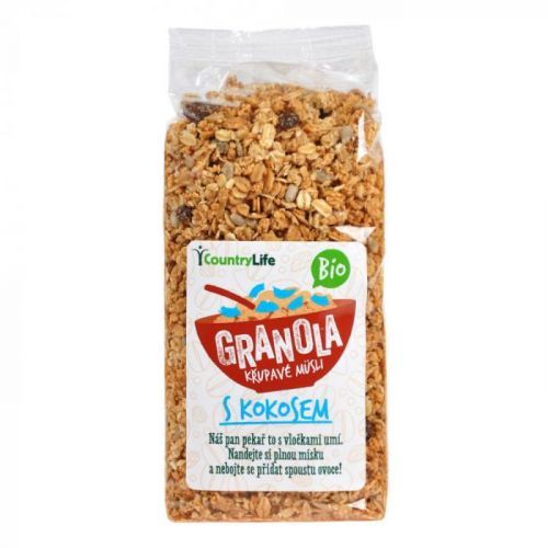 Granola - Křupavé müsli s kokosem 350 g BIO   COUNTRY LIFE