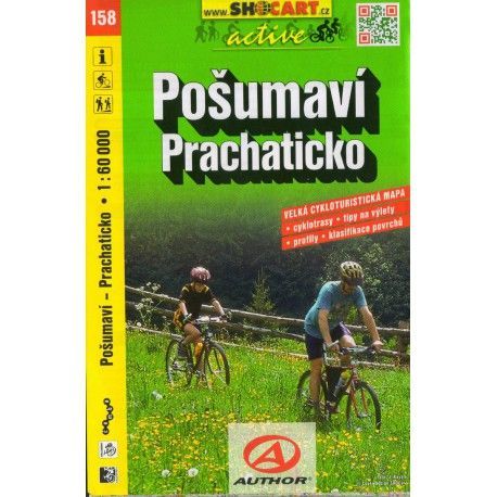SHOCart 158 Pošumaví, Prachaticko 1:60 000 cykloturistická mapa
