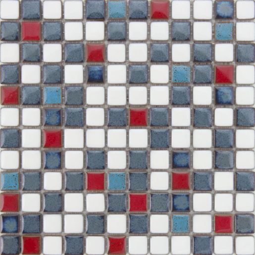 Premium Mosaic mozaika keramická mix modrá 30,5x30,5cm MOSS23MIX1