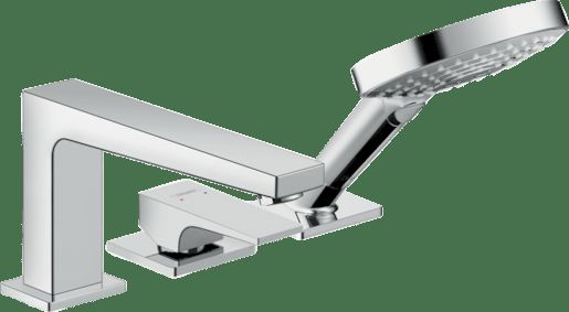 Hansgrohe Metropol - Páková tříotvorová baterie na okraj vany, chrom 32550000