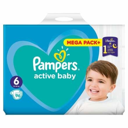 Pampers Active Baby Mega Pack S6 96ks