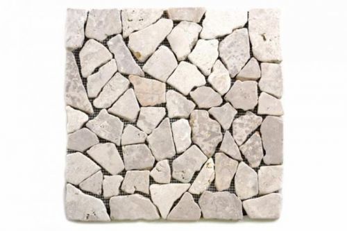 Divero Garth Mramorová mozaika - bílá obklady 1ks