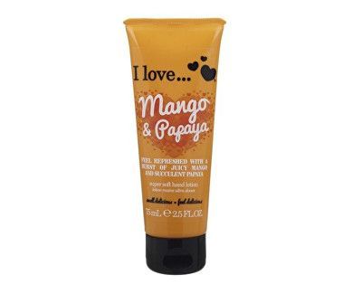 I Love Mango & Papaya vyživující krém na ruce s vůní manga a papáji  75 ml