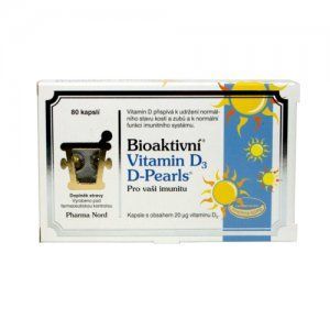 Bioaktivní Vitamin D3 Pearls cps 80