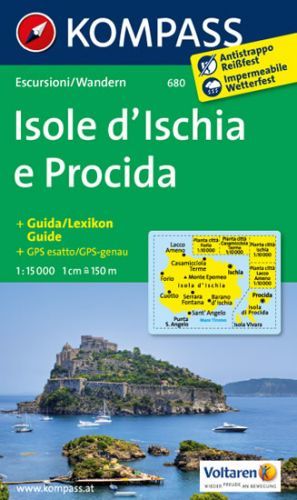 Kompass 680 Isole d'Ischia, Procida 1:15 000 turistická mapa