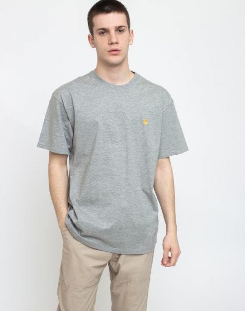 Carhartt WIP S/S Chase T-Shirt Grey Heather/Gold L