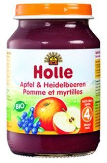 Holle Bio dětská přesnídávka jablko a borůvky