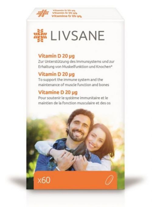 LIVSANE Vitamín D 20mcg tbl.60