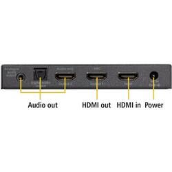 Audio extraktor HDMI zásuvka ⇒ HDMI zásuvka, jack zásuvka 3,5 mm, Toslink zásuvka (ODT) Marmitek Connect AE24 UHD 2.0 08334