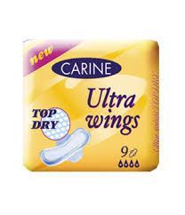 Carine Ultra wings Top Dry singel dámské vložky 9 ks/bal.