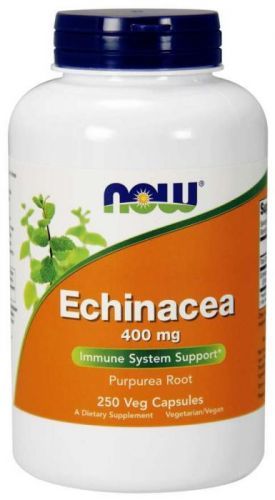 NOW® Foods NOW Echinacea (Třapatka), 400 mg, 250 rostlinných kapslí