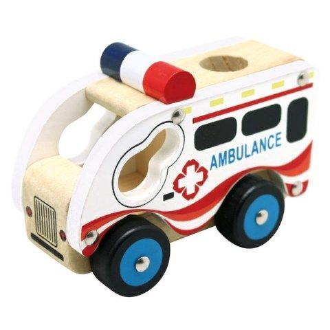 Dřevěné auto ambulance
					 - neuveden