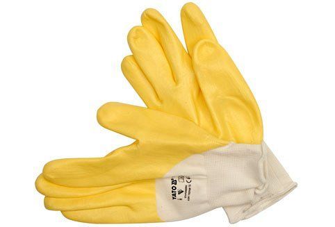 Pracovní rukavice polomáčené v nitrilu bavlněné vel. 10