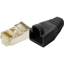 Propojovací konektor RJ45 LogiLink MP0012, zástrčka rovná, 100 ks, černý