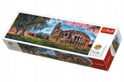 Puzzle Koloseum Řím panorama 1000 dílků 97x34cm v krabici 40x13x7cm