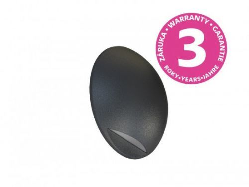 LEON CIRCLE nástěnné zahradní LED svítidlo 2W šedá