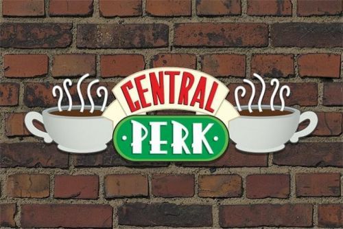 PYRAMID Plakát, Obraz - Přátelé TV - Central Perk Brick, (91.5 x 61 cm)