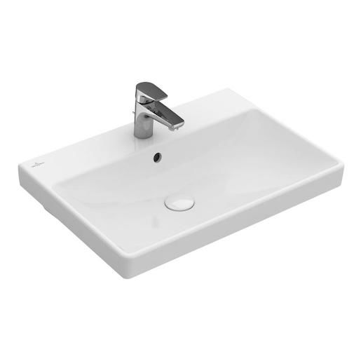 Umyvadlo Villeroy & Boch Avento 60x47 cm, otvor pro baterii uprostřed GLACERAAVU117