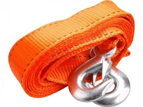 Lano tažné - popruh s háky, 4m x 50mm, max. tažná síla 2800kg, PES, EXTOL PREMIUM