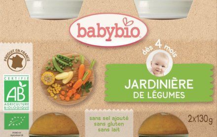 BABYBIO zeleninová směs 2x130g