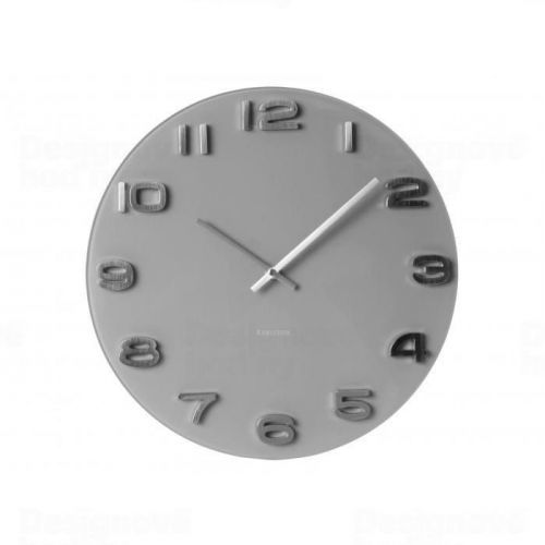 Designové nástěnné hodiny 5489GY Karlsson 35cm 161303