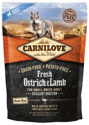 Carnilove Fresh Ostrich & Lamb Excellent Digestion for Small Breed Dogs 1,5kg