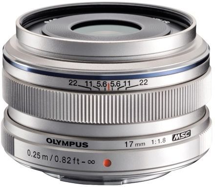 Olympus M.ZUIKO 17mm f/1,8 stříbrný