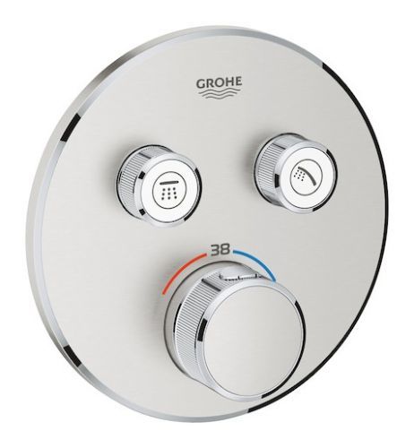 Grohe Grohtherm SmartControl Termostatická sprchová podomítková baterie, 2 ventily, supersteel - 29119DC0