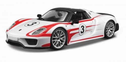 RACE PORSCHE 918 WEISSACH 1:24 bílé